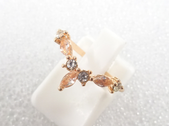 JAPANESE KIMONO / ANTIQUE COLORED STONE RING (SIZE 8.5)